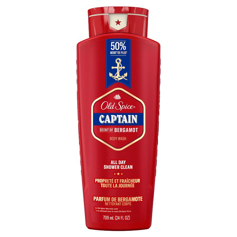 Old Spice Men&#39;s Red Collection Captain Body Wash - Scented - 24 fl oz, 1 of 9