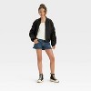 Girls' Mid-Rise Shortie Denim Shorts - art class™ - 3 of 3
