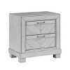 Gulches Industrial Style Nightstand with Slatted Metal Frame Rustic Wooden Tabletop, 2 Open Shelves, Classic Modern Fusion - 4 of 4