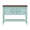 CAVINAS Ample Console Table with Four Small Drawers,Vintage Entryway Table with Bottom Shelf,Console Table for Living Rooms - 4 of 4