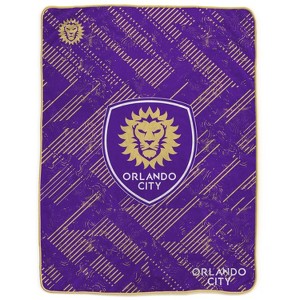 MLS Orlando City SC Tech Crest Ultra Cozy Throw Blanket - 1 of 3