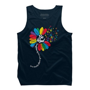 Adult Design By Humans You Can Be Anything Be Kind Flower Pride By HARGOOTank Top - 1 of 2