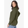Jessica London Women's Plus Size Shaker Quarter Zip Pullover - 4 of 4