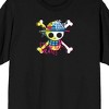 One Piece Live Action Straw Hat Pirates Logo Crew Neck Short Sleeve Men's Black T-shirt - 3 of 4