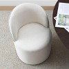 Comfy Accent Chair Armless Upholstered Accent Chair​ with Castors Rolling Accent Chair Living Room -Tanpinhause - 4 of 4