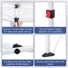 Karl Home |  30 Ft. W x 10 Ft. D Heavy Duty Pop-Up Party Tent Canopy with 8 Sidewalls, Sandbags, Roller Bag - 3 of 4