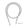 Unique Bargains Faux Pearl Handbag Strap Silver Tone 1 Pc - 2 of 4