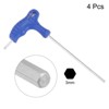 Unique Bargains Automotive Household Maintenance Chamfered Hex Key T-Handle Dual End Wrench 4 Pcs - 3 of 4