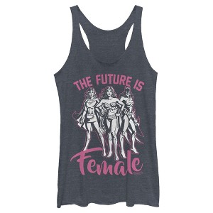 Women's Justice League Future is Female Racerback Tank Top - 1 of 3