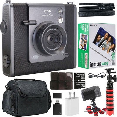 FUJIFILM instax WIDE EVO Hybrid Instant Film Camera with INSTAX