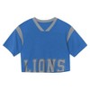 NFL Detroit Lions Women's Short Sleeve Fashion Crop Jersey - 2 of 3