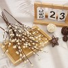 Aoibox 12pcs Artificial White Berry Stems for Christmas Tree Holiday Centerpiece Garland Wreath DIY Winter Floral Decor - 3 of 4