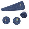 Unique Bargains Women Soft Cartoon Pictures Hair Drying Towel Blue 1 Pc - 3 of 3