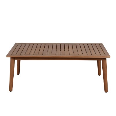 Omer Patio Eucalyptus Wood Table - Amazonia