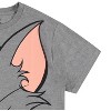 Mens Tom & Jerry Battle Shirt - Classic Hanna-Barbera Tee - Vintage Cartoon Multi Print Short Sleeve T-Shirt - 4 of 4
