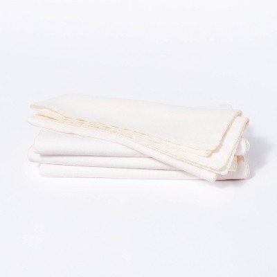 4pk Linen Napkins Cream - Threshold™ designed with Studio McGee