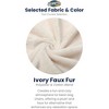Ultimate Sack 6ft Bean Bag Chair, Oversized Comfortable Indoor Floor Lounger, Giant Foam-Filled Furniture for Relaxing, Ivory Fur - 2 of 4