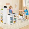 Coatway Kids Grocery Store Playset with Shopping Cart, Scanner, Chalkboard & Checkout Belt - 4 of 4