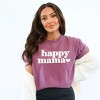 Simply Sage Market Women's Happy Mama Puff Print Short Sleeve Garment Dyed Tee - 2 of 4