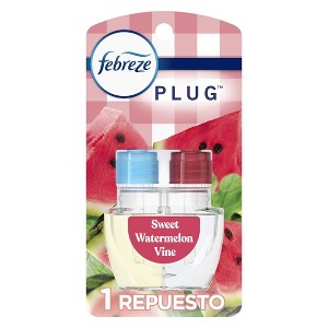 Febreze Plug In Air Freshener, Odor-Fighting Scented Oil Refill, Sweet Watermelon Vine, 1 Refill - 1 of 1