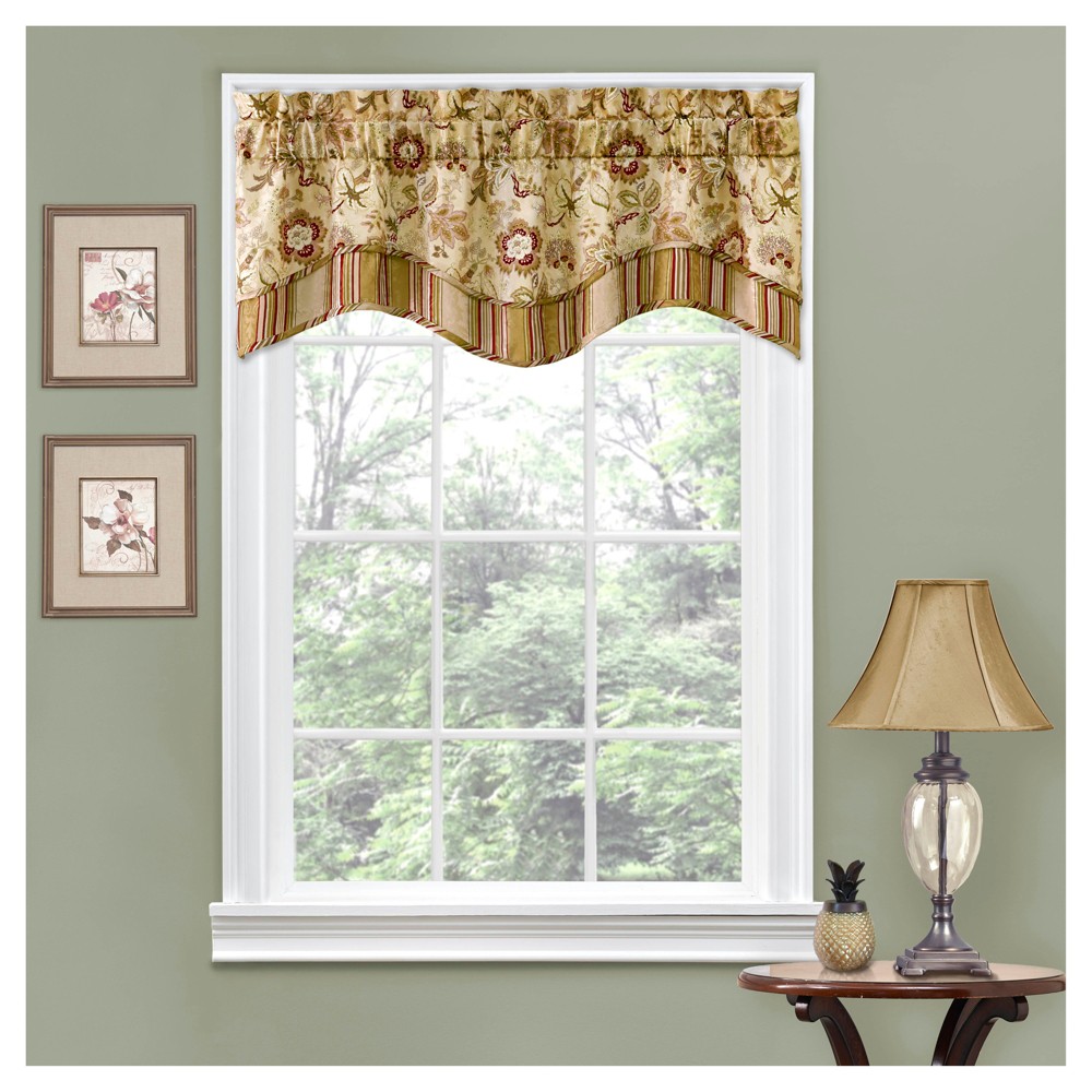 Traditions by Waverly Navarra Floral Window Valance