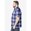 KingSize Short-Sleeve Plaid Sport Shirt - 3 of 4