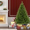 GlasFlength Artificial Trees Premium PVC Full Christmas Tree with Iron Stand Fashion Design for Holiday Decor, Green, 11.42"*11.42"*45.28" - 2 of 4