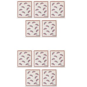 Unique Bargains Super Absorbent Lightweight Reusable Kitchen Dish Towels 10 Packs - 1 of 4