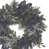 Melrose Frosted Blueberry Pine Wreath 24"D - 2 of 3