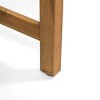 Set of 2 Dining Chairs Hampton Wood and Wicker for outdoor dining room-Christopher Knight Home - 3 of 4