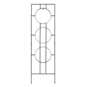 ACHLA Designs 79.75" Modern Samsara Wrought Iron Trellis - 1 of 4