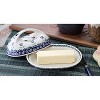 Blue Rose Polish Pottery M077 Manufaktura Butter Dish - 3 of 4