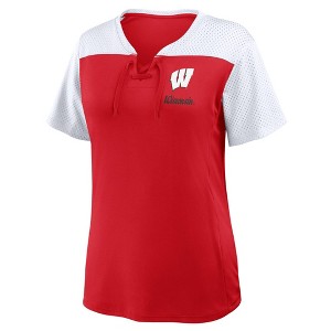NCAA Wisconsin Badgers Women's Fashion Jersey - 1 of 3
