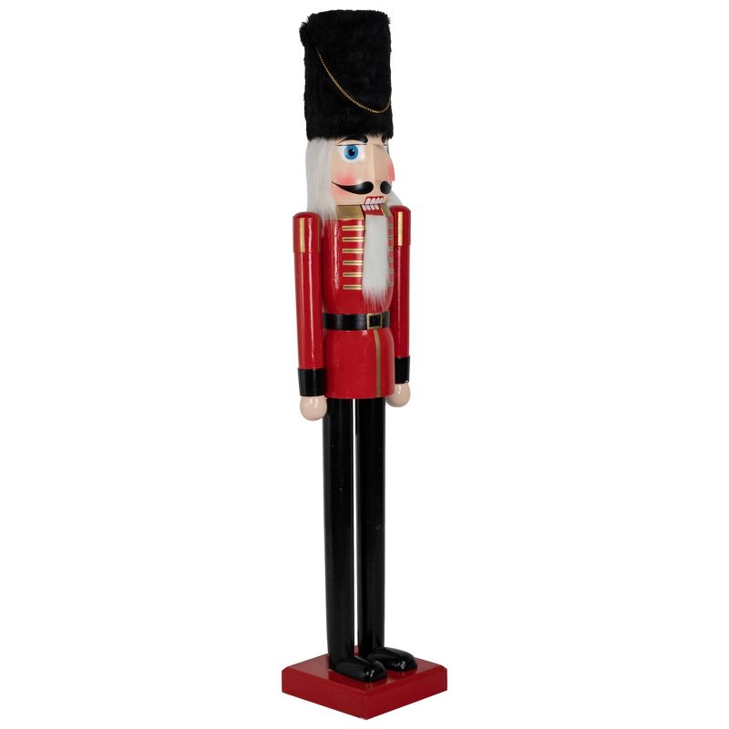 Northlight Giant Commercial Size Wooden Christmas Nutcracker Soldier - 6' - Red and Black, 3 of 6