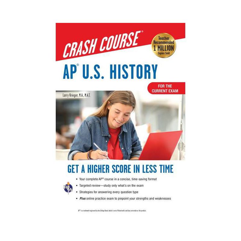 Ap(r) U.S. History Crash Course, Book + Online - (Advanced Placement (AP) Crash Course) 5th Edition by  Larry Krieger (Paperback), 1 of 2