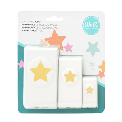We R Memory Keepers Layering Punches 3/Pkg-Star