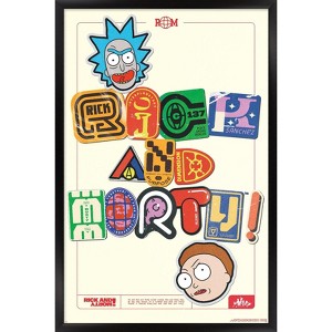 Trends International Rick And Morty: Bodega - Patches Framed Wall Poster Prints - 1 of 4