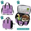 PetAmi Dog Travel Bag, Pet Supplies Organizer with Pockets, Food Container Collapsible Bowls, Gift Accessories Weekend Camping - 2 of 4