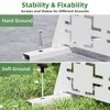 Wooakway Elegant Outdoor Vertical Garden Trellis with Hanging Planters, Metal Design for Patios and Gardens - 4 of 4