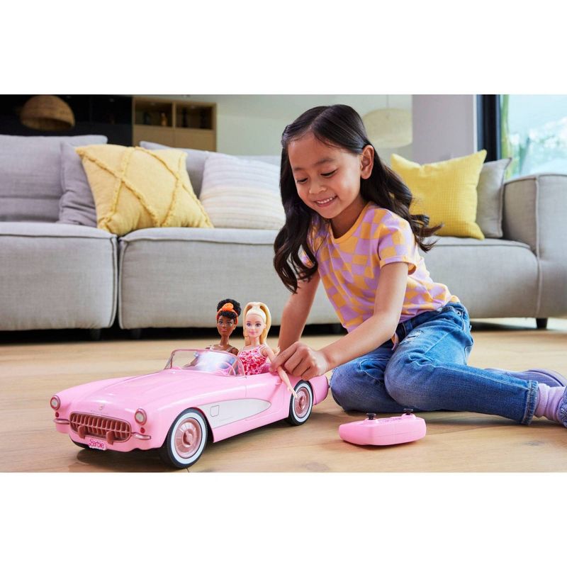Hot Wheels RC Barbie Corvette Remote Control Car from Barbie: The Movie, 2 of 11