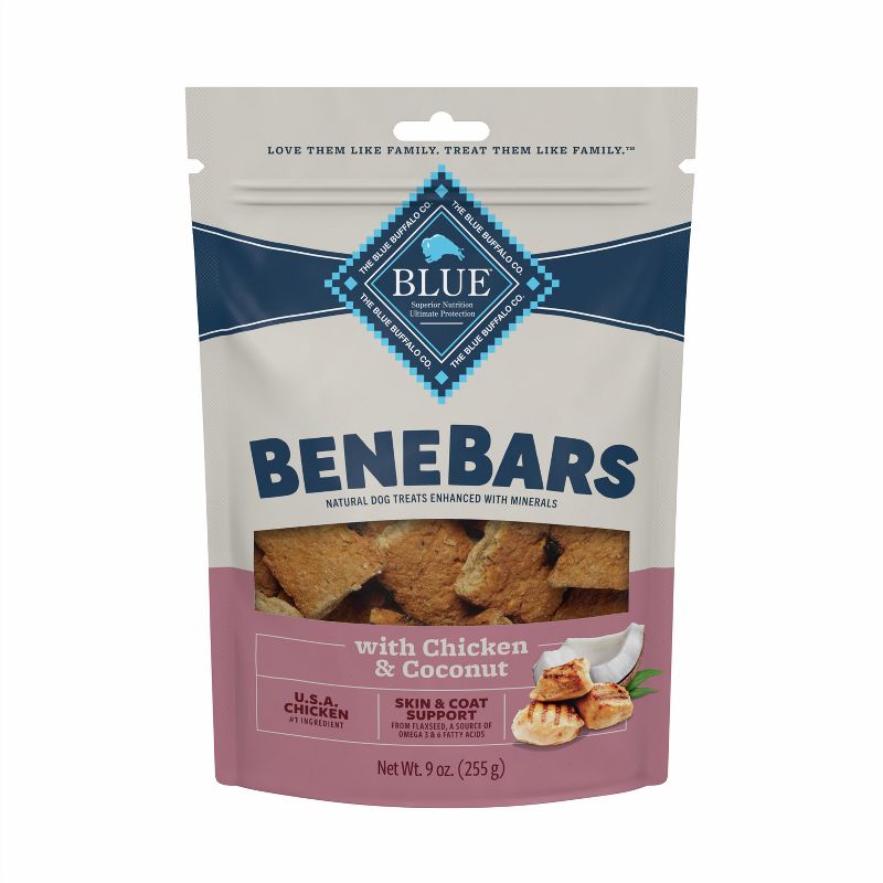 Blue Buffalo All Ages Dog Treat with Chicken &#38; Coconut Flavor - 9oz, 1 of 5