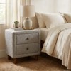 Cleo Boucle Nightstand, Contemporary Style, Wooden Frame, Full Extension Drawer - 2 of 4