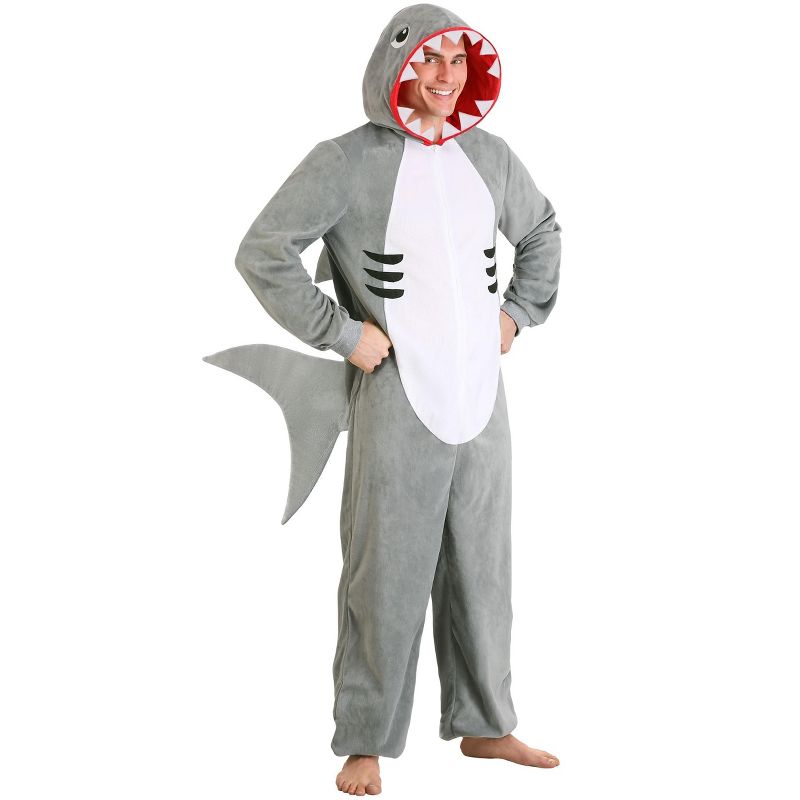 HalloweenCostumes.com Shark Adult Onesie, 1 of 4