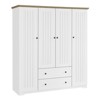 Chery Life 4 Door Wardrobe Armoire Closet with 2 Drawers - 2 of 4