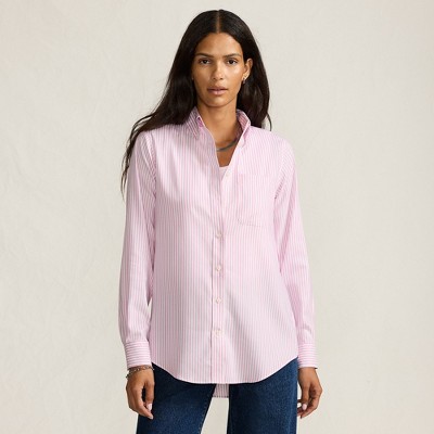 Lands' End Women's No Iron Pinpoint Mens Fit Shirt
