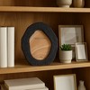 Decorative Textured Photo Frame with Abstract Oval Shape - Modern Frame for Living Room, Bedroom, Dorm, Tabletop, or Wall Gallery Display - 10", Black - 3 of 4