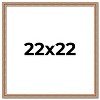 PosterPalooza | Square Deco Brown Picture Frame - UV Acrylic, Foam Board Backing, Hanging Hardware - 2 of 4