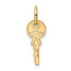 Black Bow Jewelry 14k Yellow Gold Small Key Charm or Pendant, 6mm - 3 of 4
