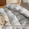 Inhand Down Feather Fiber Comforter - All Season Luxury Duvet Insert, Warm Fluffy Comforter with Premium Cover - 3 of 4