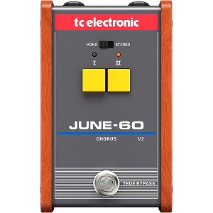 TC Electronic June 60v2 Vintage Analog Chorus Effects Pedal Gray - 1 of 4